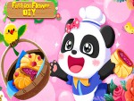 Küçük Panda El İşi Çiçek  Oyna